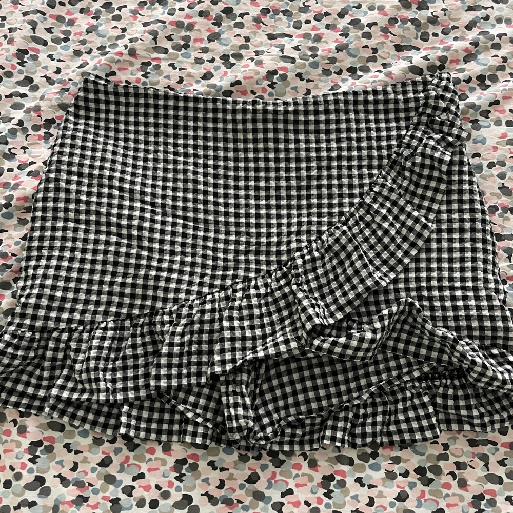 Gingham Skort